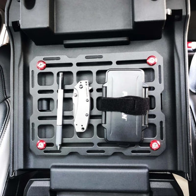 BuiltRight Industries 10in x 7.5in Tech Plate פלדה לוח הרכבה - שחור