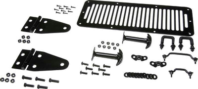 קנטרול 78-95 Jeep CJ/Wrangler YJ Hood Kit - מעיל אבקה שחור