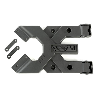 Rugged Ridge Spartacus HD יציקת ציר מנשא צמיגים 07-18 ג'יפ רנגלר JK