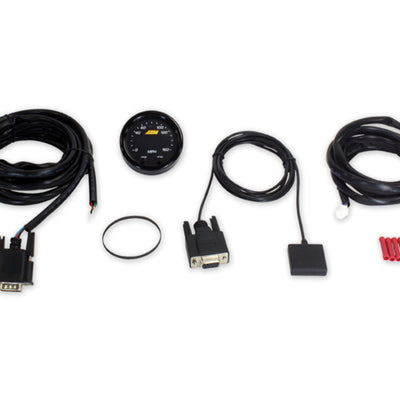 AEM X-Series 0-160 MPH מסגרת שחורה עם מד מהירות GPS עם פנים שחורות