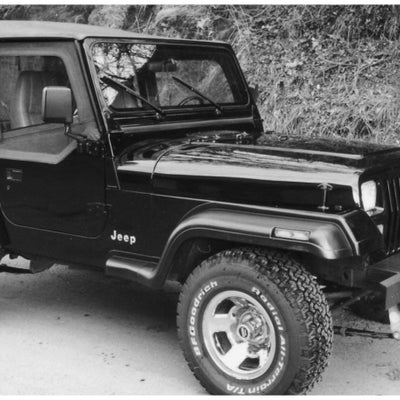 Bushwacker 87-95 Jeep Wrangler Extend-A-Fender Style Flares 4pc לא כולל Renegade - שחור