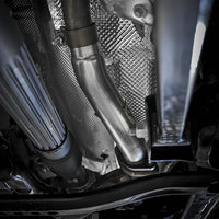 aFe Twisted Steel 2in Steel Steel Loop Delete Down-Pipe 2018+ Jeep Wrangler (JL) V6 3.6L