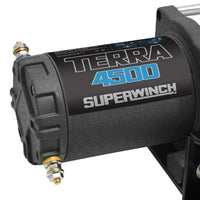 Superwinch 4500 LBS 12V DC 15/64in x 50ft חבל פלדה Terra 4500 Winch - קמט אפור