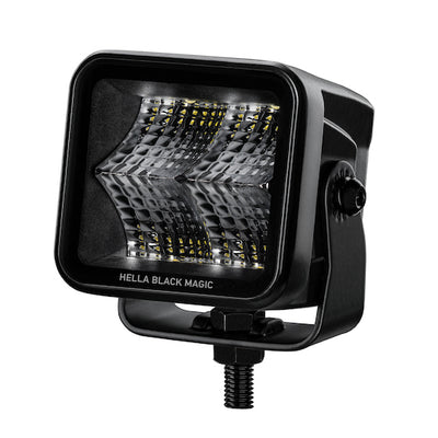 Hella Universal Black Magic 2.7in LED Cube Kit - Flood Beam