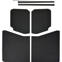 DEI 18-23 Jeep Wrangler JL 4-Dor Mat Boom Mat Kit Complete Headliner - 13 חלקים - מראה עור שחור