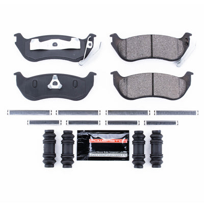 Power Stop 03-07 ג'יפ ליברטי אחורי Z23 Evolution רפידות בלם ספורט עם חומרה