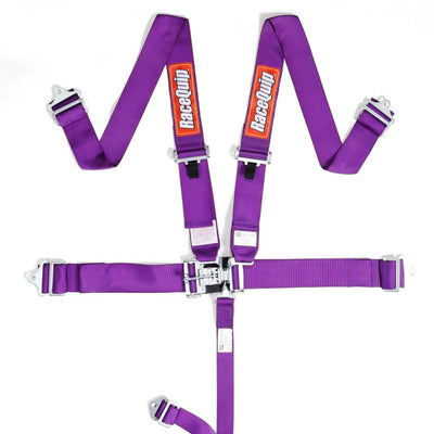 RaceQuip Purple L &amp; L חגורת בטיחות 5 נקודות