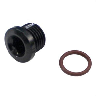 Fragola -10AN (7/8-14) Socket Hex Port Plug - שחור