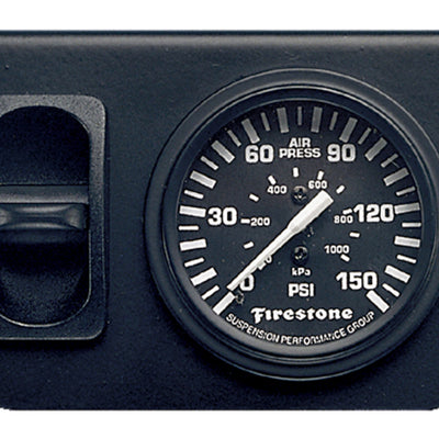לוח בקרה פנאומטי לפילוס מתכוונן אוויר Firestone עם מד יחיד 0-150psi (WR17602149)