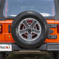 Rugged Ridge Spartacus HD יציקת ציר מנשא צמיגים 18-20 ג'יפ רנגלר JL