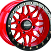 DragonFire Racing Typhon Wheel 15X10 4/137 5+5 +0 Machined Red