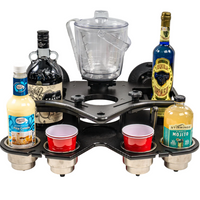 SeaSucker Double Decker Party Barge בר נייד - שחור