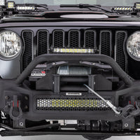 Go Rhino 07-20 ג'יפ רנגלר JL/JLU/JK/JKU/Gladiator JT Rockline קדמי סתמי פגוש עם אובריידר