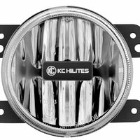 KC HiLiTES 07-09 ג'יפ JK 4in. Gravity G4 LED אור 10w SAE/ECE קרן ערפל שקופה (מערכת חבילה זוגית)
