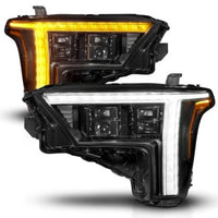 ANZO 22-24 טויוטה טונדרה (עם מפעל LED רפל.) Z-Series Full LED Proj פנסי - מעבר. צד בלבד