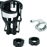 מחזיק משקה אוניברסלי רפלקס Kuryakyn עם בר Mount Chrome