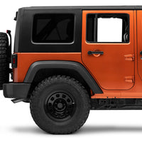 Raxiom 07-18 ג'יפ רנגלר JK Axial Series Vision LED פנסים אחוריים- בית שחור (עדשה מעושנת)