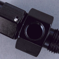 Fragola Inline Gauge Adapter -6AN Male x -6AN Fem - שחור