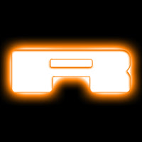 ORACLE Lighting תגי אותיות לד אוניברסלי מואר - מט גימור משטח - R ראה אחריות