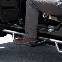 N-Fab RS Nerf Step 18-21 ג'יפ רנגלר JL (2 דלתות) - מונית צוות - טקסטיל שחור