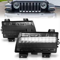 ANZO Wrangler 18-21/Gladiator 20+ LED סמן צד אורות עשן עם אות רציף
