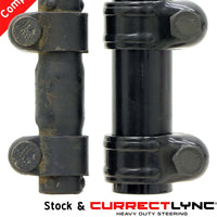 RockJock TJ/LJ/XJ/MJ Currectlync מערכת היגוי מוצמדת עם 1 1/4 אינץ' קוטר. מוט קשר / קישור גרירה מזויף