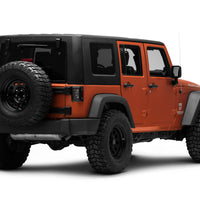 Raxiom 07-18 ג'יפ רנגלר JK Axial Series Vision LED פנסים אחוריים- בית שחור (עדשה מעושנת)