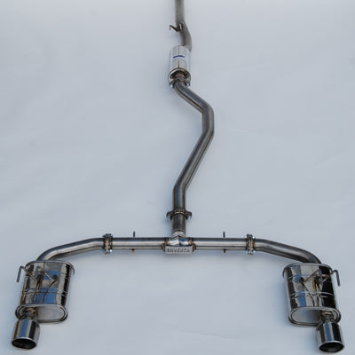 Invidia 2022+ Honda Civic Si (1.5T) 70mm Q300 Cat Back פליטה - טיפים מגולגלים SS