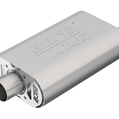 משתיק קול בורלה ארגז SBC חם 350/383 2.5 אינץ' אופסט/מרכז 14 אינץ' x 4.35 אינץ' x 9 אינץ' אובלי אטק משתיק קול