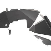 Rugged Ridge Fender Inner Liners Frnt Aluminium Black 18-20 Jeep Wrangler JL