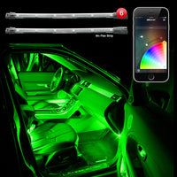 XK Glow Flex Strip Million Color XCHROME אפליקציה מבוקרת לסמארטפון ערכת תחתית 6x10In