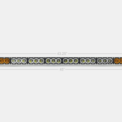 Cali Raised 43 Amber/White Dual Function Bar Led Bar - ללא רתמת חוט / ללא מתג