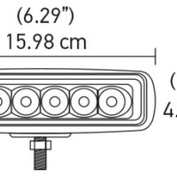 Hella Value Fit Mini 6in LED Light Bar - הדום קרן הצפה