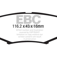 EBC 06-11 Dodge Nitro 3.7 Extra Duty רפידות בלם אחוריות