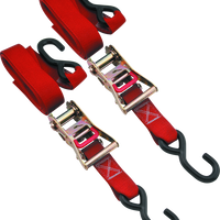 BikeMaster Tiedown 1-1/2 Ratchet - אדום