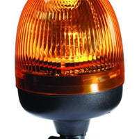 Hella Rota קומפקטי 12V Amber Lens Beacon עם תושבת מוט גמיש