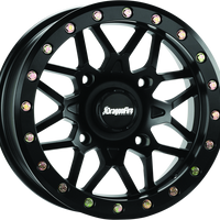 DragonFire Racing Typhon Wheel 15X7 4/137 5+2 +10 Machined Black