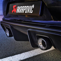 Akrapovic 2020+ Porsche Cayman GT4 (718) סט צינור זנב (טיטניום מצופה שחור)