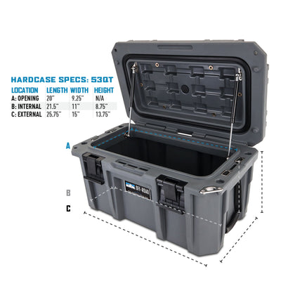 Case Hard Borne Off-Road 53QT שחור