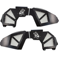 Fishbone Offroad 2018+ Jeep Wrangler JL זוג קדמי אלומיניום - פגושים פנימיים במעיל אבקה שחור