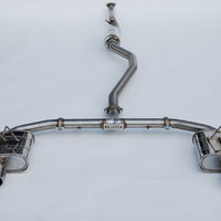 Invidia 2022+ Honda Civic Si (1.5T) 70mm Q300 Cat Back פליטה - טיפים מגולגלים SS