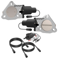 QTP 3in Bolt-On QTEC Dual Electric Cutout Valves - זוג