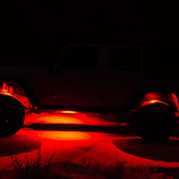 KC HiLiTES C-Series RGB LED אורות סלע ערכת (כולל חיווט) - סט של 6