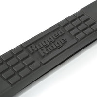 Rugged Ridge 3-In מדרגות צד עגולות שחור 07-18 ג'יפ רנגלר 2 דלתות
