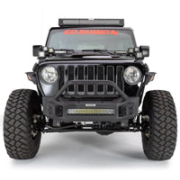 Go Rhino 07-20 ג'יפ רנגלר JL/JLU/JK/JKU/Gladiator JT Rockline קדמי סתמי פגוש עם אובריידר