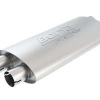 משתיק קול ProXS אוניברסלי של Borla - סגלגל כפול/כפול כניסה/יציאה 2.5 אינץ' צינורות 19inx4inx9.5in case