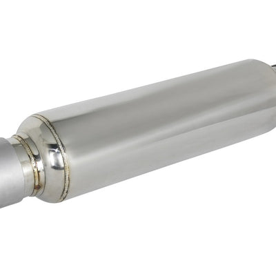 aFe MACH Force-Xp 304 מהוד נירוסטה 2.5 אינץ' כניסה/יציאה x 4 אינץ' קוטר x 15 אינץ' גוף x 19 אינץ' L