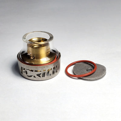 Ticon Industries Furick Cup BBW מספר 16 Pyrex Cup Kit כיסוי טיטניום