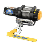 Superwinch 4000 LBS 12V DC 3/16in x 50ft חבל סינטטי LT4000 כננת