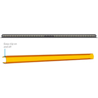 כיסוי סרגל תאורה מובל לשטח יחיד שורה 50 אינץ' ענבר